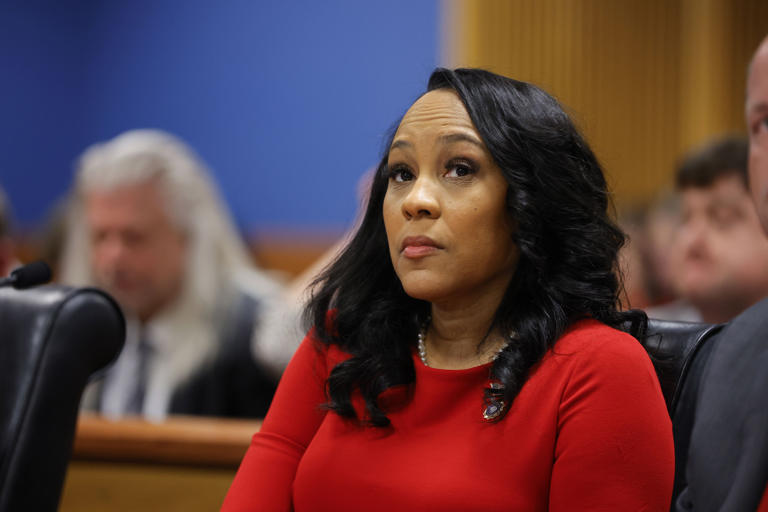 Fulton County District Attorney Fani Willis attends a hearing at the Fulton County Courthouse on March 1, 2024, in Atlanta, Georgia. The Department of Justice (DOJ) has allegedly found “inconsistencies” in her office’s use of some federal funds, according to a new report.