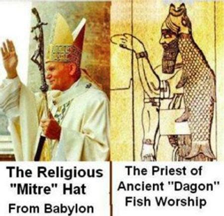 Why is The Pope's Mitre Shaped Like a Fish?