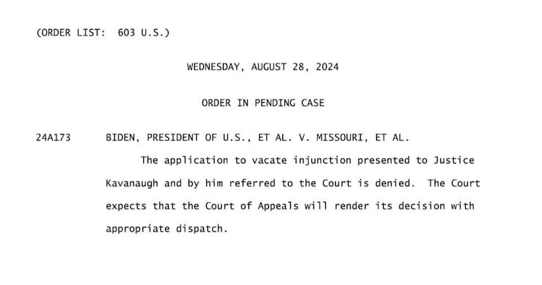 BREAKING: The Supreme Court has just rejected the Biden-Harris administration's request to reinstate aspects of new student loan relief plan that were bloc