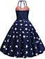 cheap Midi Dresses-Women's A Line Dress Midi Dress Dark Blue Sleeveless Print Summer Vintage 2021 S M L XL XXL