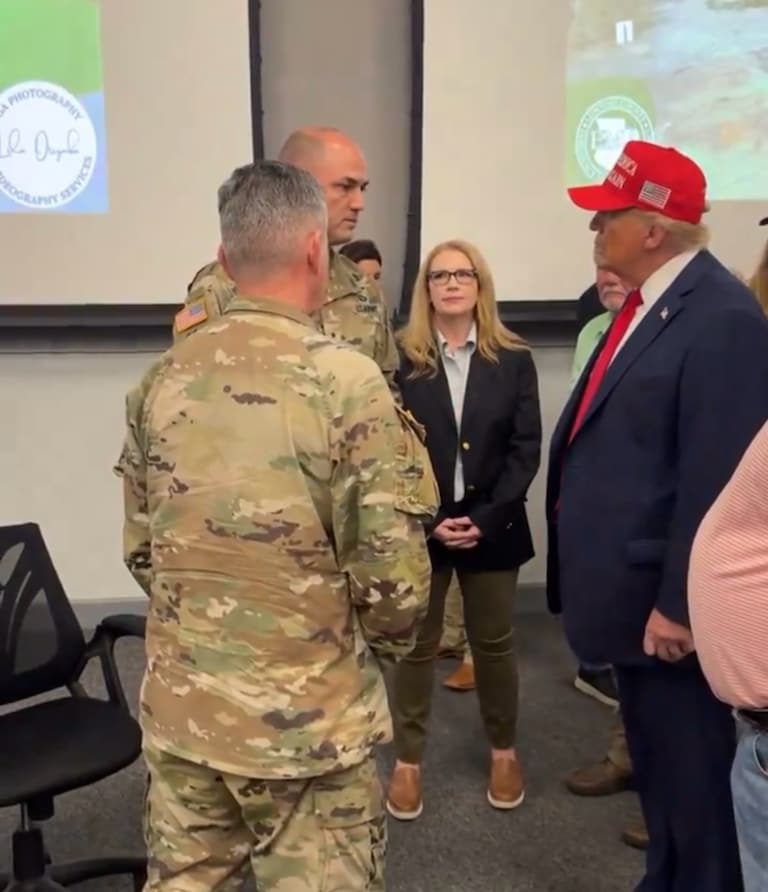 Trump is on the ground in Georgia receiving disaster relief briefings from the militaryKamala isn’t answering questionsBiden is taking a nap