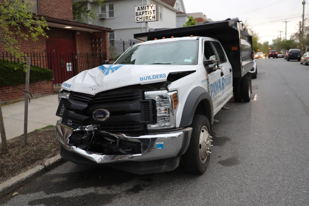 The aftermath of a Hit and Run driver that killed a woman on Mother's Day in Queens at 120th Avenue and 167th Avenue.