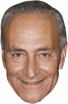 EBay - Chuck Schumer (smile) Celebrity Mask, Flat Card Face