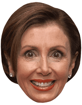 Nancy Pelosi Celebrity Mask - Lipstick Version - Full Size - Cardboard - Celebrity Cutouts