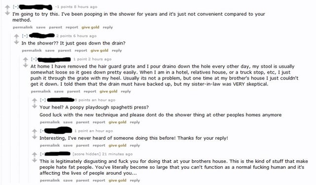 r/fatlogic - Thin privilege is not having to defecate in your brother's shower